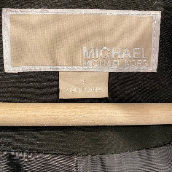 Michael Kors Black Down Puffer Fur Trim Hooded Parka Jacket - Picture 12 of 14